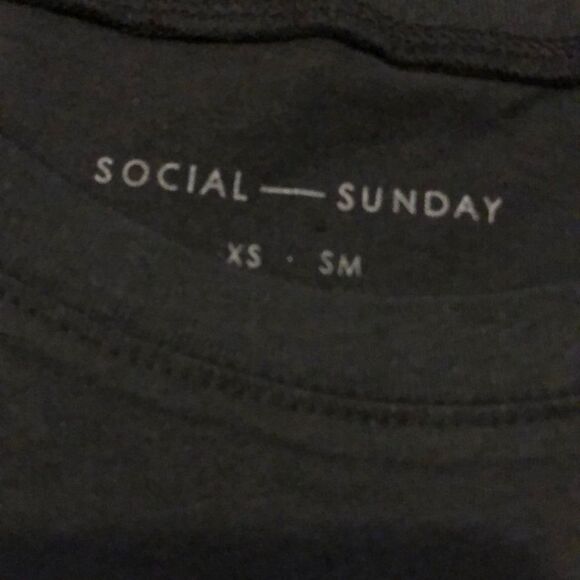 Social Sunday Black “away message” Tank Top - Picture 3 of 7